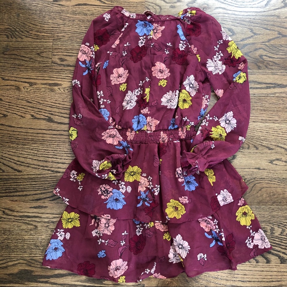 NWOT Ruffled Floral Mini Dress - Picture 5 of 5